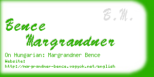 bence margrandner business card